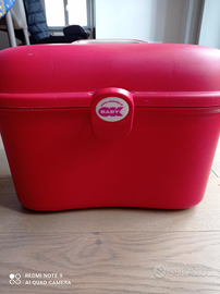 Bauletto da viaggio rosso per neonato