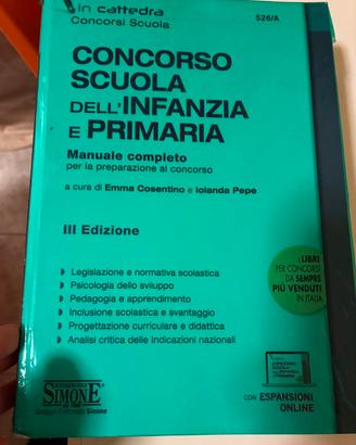 2 libri concorso Scuola Infanzia Primaria Simone