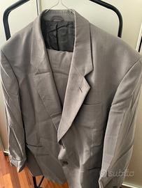 completo abito uomo vintage Renato Balestra grigio