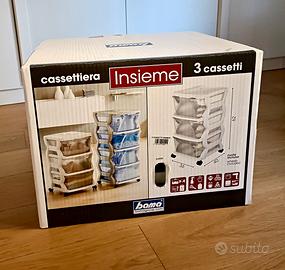 cassettiera con rotelle 3 cassetti