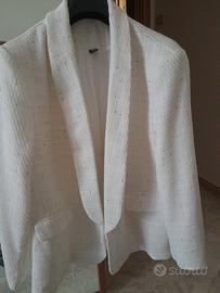 Blazer curvy da donna bianco 2XL 