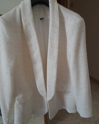Blazer curvy da donna bianco 2XL 