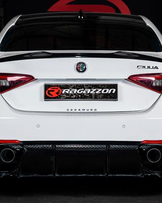 Alfa Giulia 2.0 Q4 Veloce Scarico inox 4 terminali