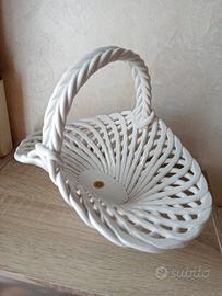 Cestino centrotavola in ceramica di Bassano