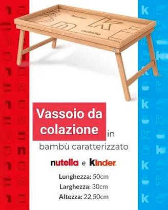 vassoio colazione Nutella
