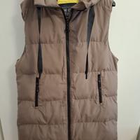 Piumino lungo smanicato donna