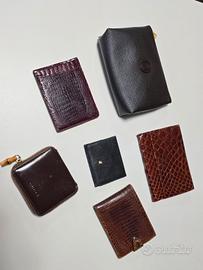 Portafogli in vera pelle firmati – lotto