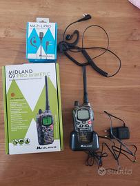 MIdland g9 pro con caricatore e cuffia