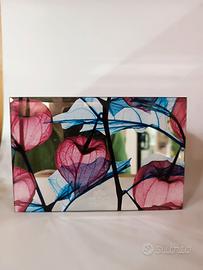 Portagioie in vetro e specchio decorato