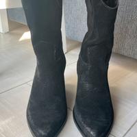 Stivale Camperos donna 36 nero scamosciato