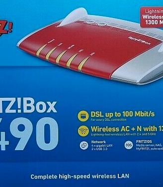 Modem FRITZbox 3490 ADSL o FTTC fibra misto rame