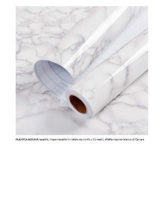 Plastica adesiva marmo bianco carrara