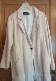 Giacca in lino misto cotone zara taglia L