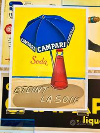Campari Soda manifesto Pubblicitario - Vintage