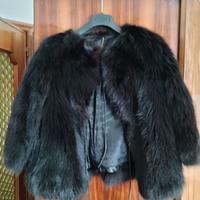 Pelliccia volpe nera taglia S/M