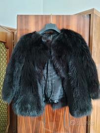 Pelliccia volpe nera taglia S/M