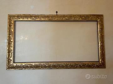 Elegante cornice barocca dorata XL 116 × 66 CM