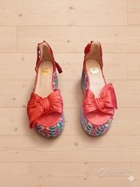 Sandali Espadrillas RAS - Rosse con Fiocco