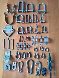 Piccoli accessori inox più cime varie