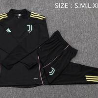 Tuta Juventus adidas nera XXL zip corta