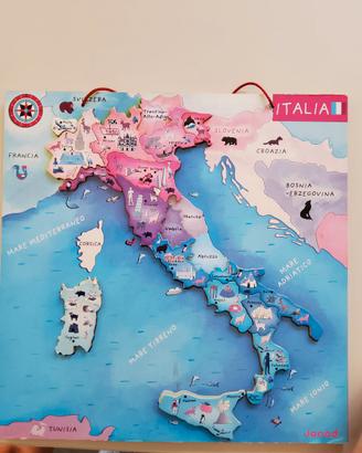 Puzzle magnetico Italia