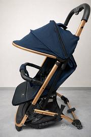 Passeggino Barotti Primo XL blu con telaio rame