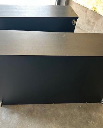 CASSETTONI  SCORREVOLI NERI PER LETTO IKEA