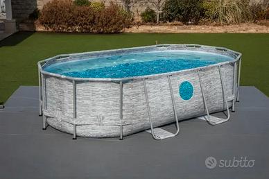 Piscina fuori terra tubolare (nuova)