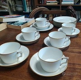 6 tazze e piattini