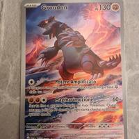 carta pokemon Groudon Olografic