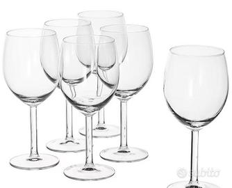 6 CALICI IN VETRO 5 EURO