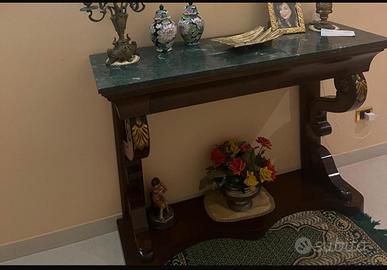 Consolle marmo verde