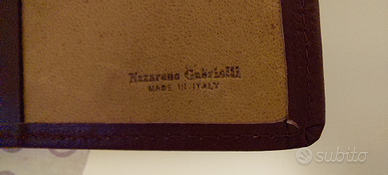 Porta assegni firmati Nazareno Gabrielli