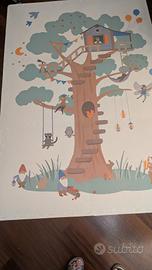 Tappeto gioco Play&Go EEVAA Treehouse 120×180 cm