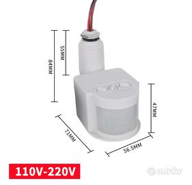Rilevatore movimento infrarossi PIR