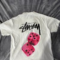 Maglia Stussy Uomo dadi rosa