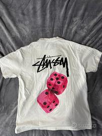 Maglia Stussy Uomo dadi rosa