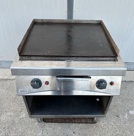 Fry top liscia a gas da 900