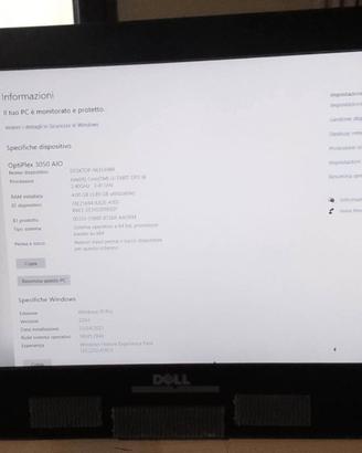 COMPUTER ALL IN ONE DELL 3050 NOTOUCH  i3