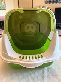 Lettiera coperta con entrata con coperchio NUOVA