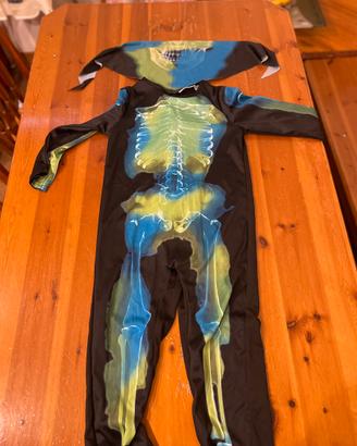 Costune carnevale scheletro fluorescente bambino