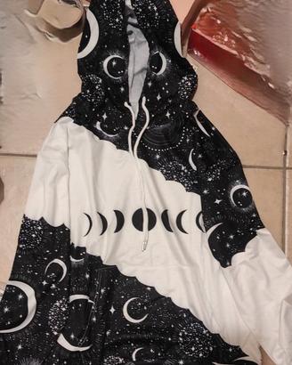 Felpa con fasi lunari - wicca - taglia S