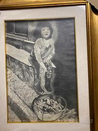 Gabriele Stasi ritratto di bambina povera