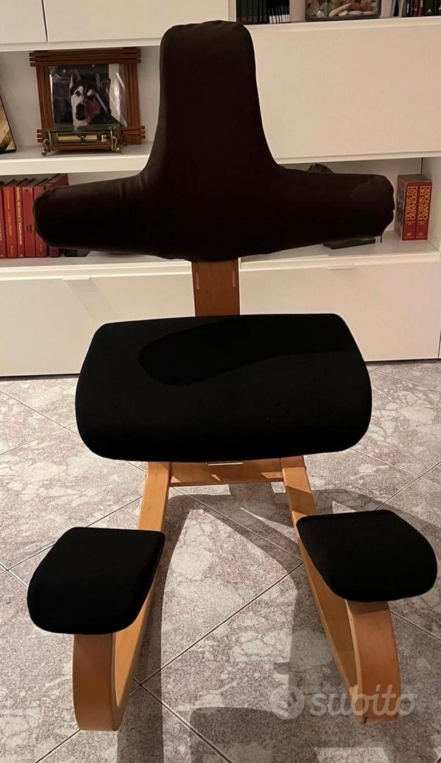 Set Fodere Elastiche Per Sedia Ergonomica - 3 Pezzi (Sedile + 2 Ginocchiere), Colore Rosso - Foto 6