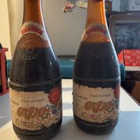 2 Bottiglie Expo riserva 1971 vino rosso Francoli