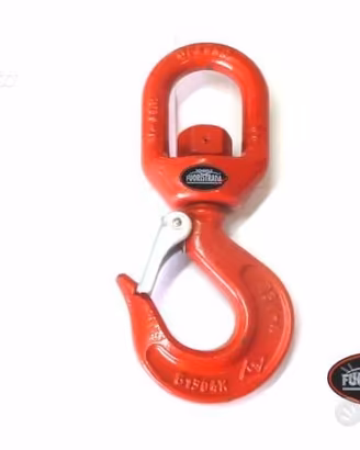 Gancio rapido a molla e snodo 2 tonnellate