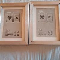 Due cornici argento Ikea ribba 13x18 cm
