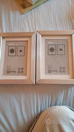 Due cornici argento Ikea ribba 13x18 cm
