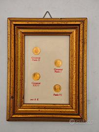 Cornice Monete Più Piccole Del Mondo Oro 8K Papi