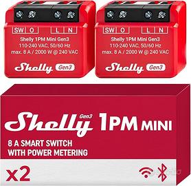 Shelly 1PM Mini Gen3, Relè Intelligente WiFi e Blu